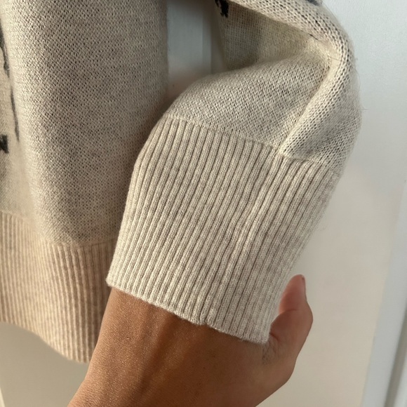 Leopard Print Cream Sweater - Picture 3 of 6